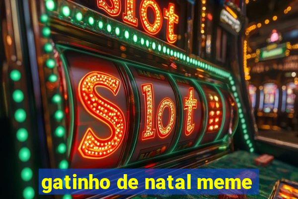 gatinho de natal meme